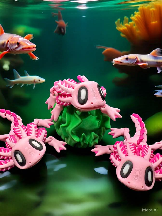 Axolotl Fridge Magnet