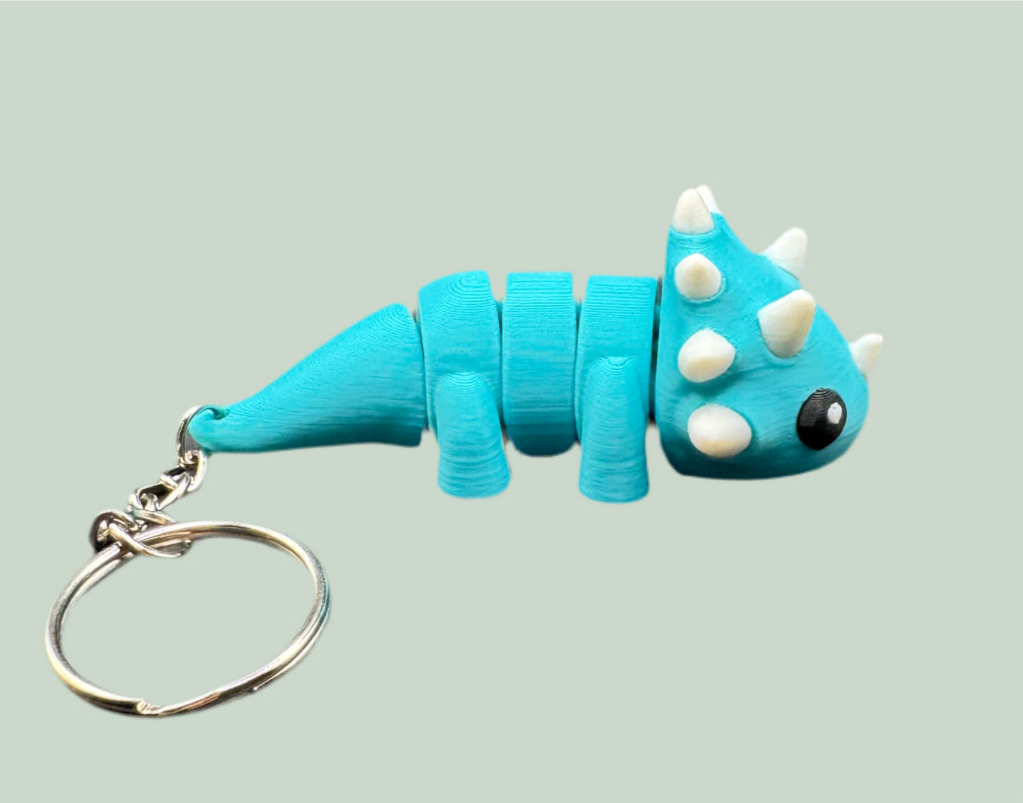 Triceratops Keychain